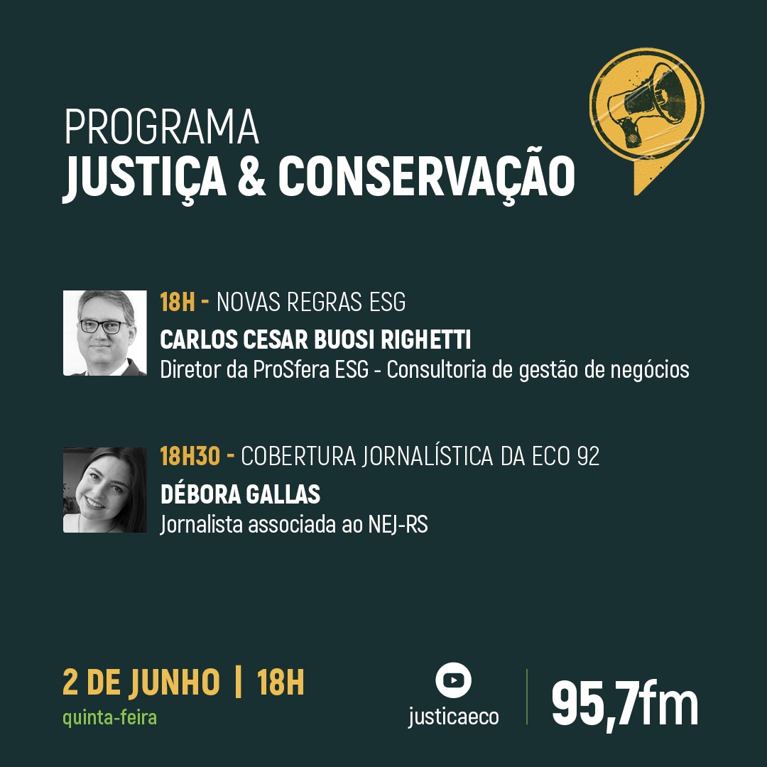 Justiça e conservação novas regras esg